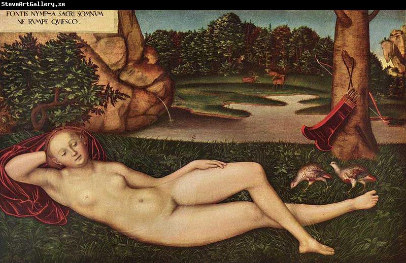 Lucas Cranach Ruhende Quellnymphe